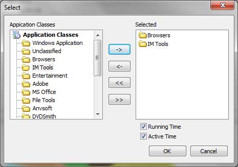 Select Application Classes You Created