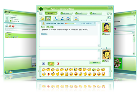 what is icq messaging
