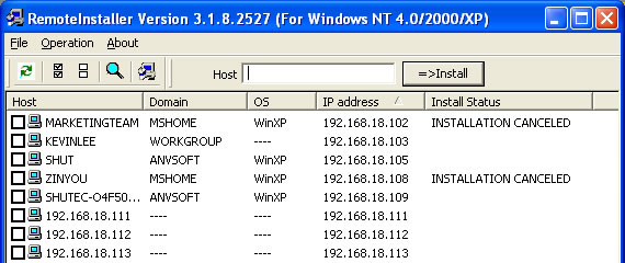 Remote installation of SurveilStar  employee monitoring software