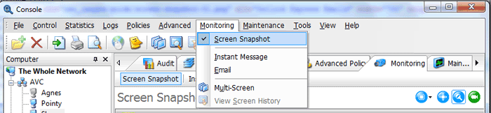 Real-time Screen Snapshot