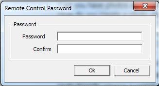 Remote Control Password Input